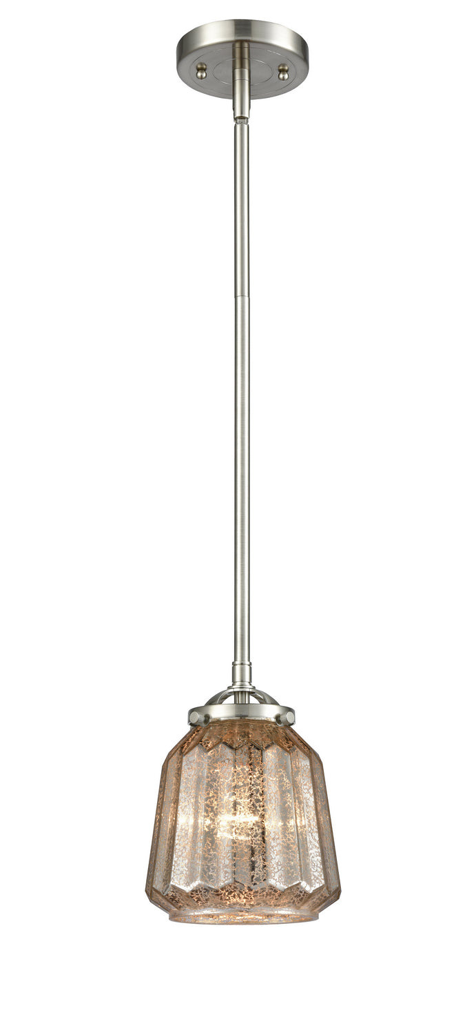 Innovations 284-1S-SN-G146 One Light Mini Pendant, Brushed Satin Nickel