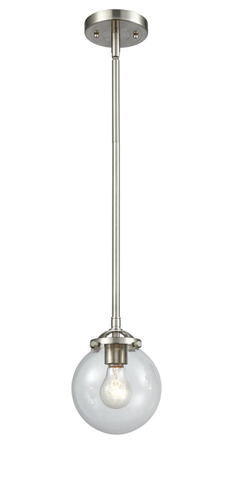 Innovations 284-1S-SN-G202-6 One Light Mini Pendant, Brushed Satin Nickel
