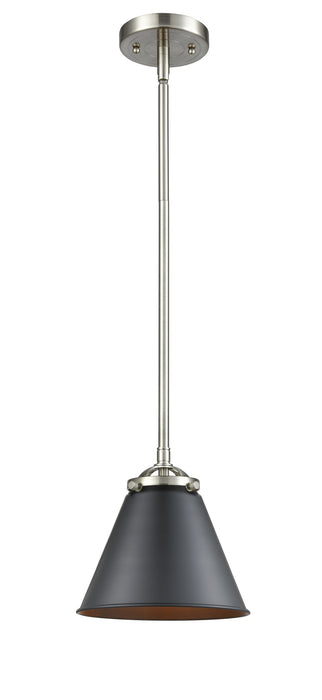 Innovations 284-1S-SN-M13-BK One Light Mini Pendant, Brushed Satin Nickel