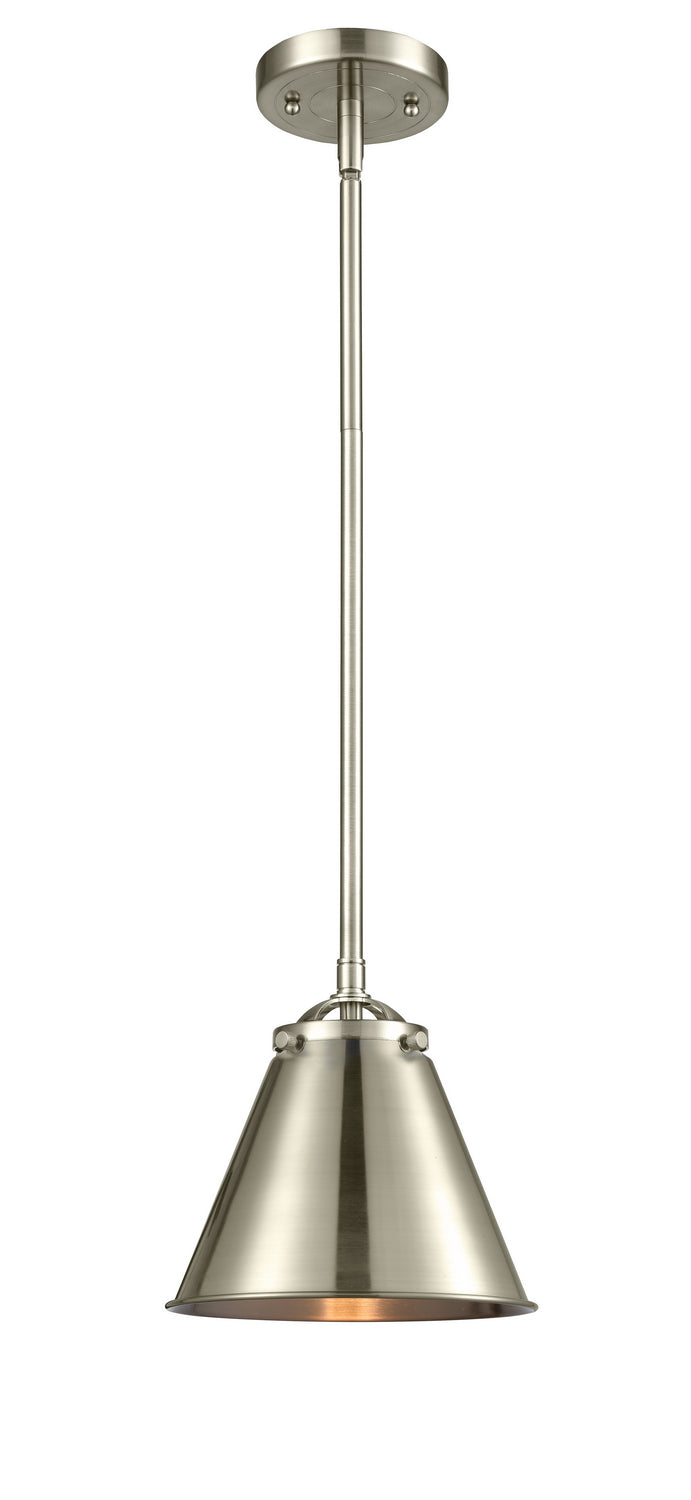 Innovations 284-1S-SN-M13-SN One Light Mini Pendant, Brushed Satin Nickel