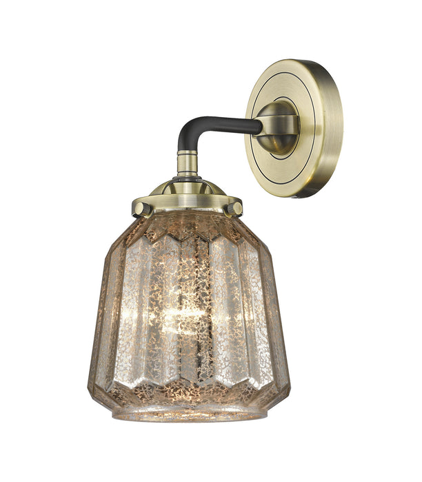 Innovations 284-1W-BAB-G146 One Light Wall Sconce, Black Antique Brass