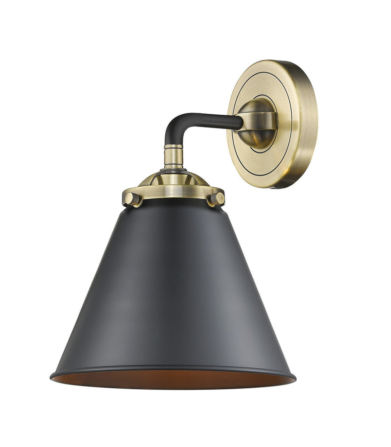 Innovations 284-1W-BAB-M13-BK-LED LED Wall Sconce, Black Antique Brass
