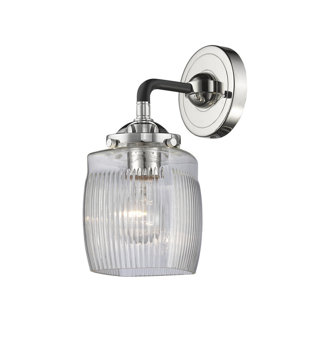 Innovations 284-1W-BPN-G302 One Light Wall Sconce, Black Polished Nickel