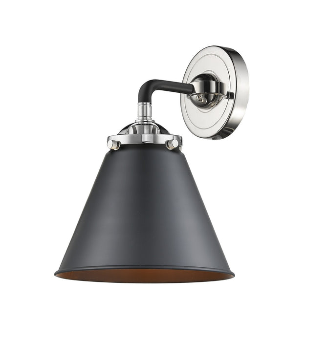 Innovations 284-1W-BPN-M13-BK-LED LED Wall Sconce, Black Polished Nickel