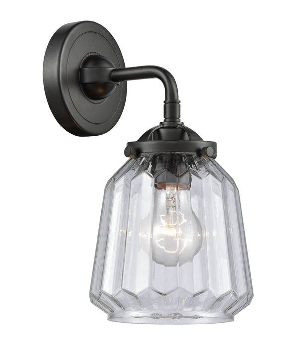 Innovations 284-1W-OB-G142 One Light Wall Sconce, Oil Rubbed Bronze
