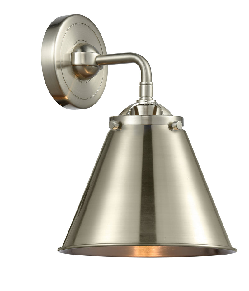 Innovations 284-1W-SN-M13-SN One Light Wall Sconce, Brushed Satin Nickel