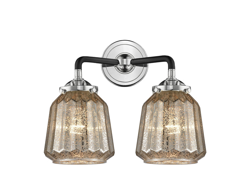 Innovations 284-2W-BPN-G146 Two Light Bath Vanity, Black Polished Nickel