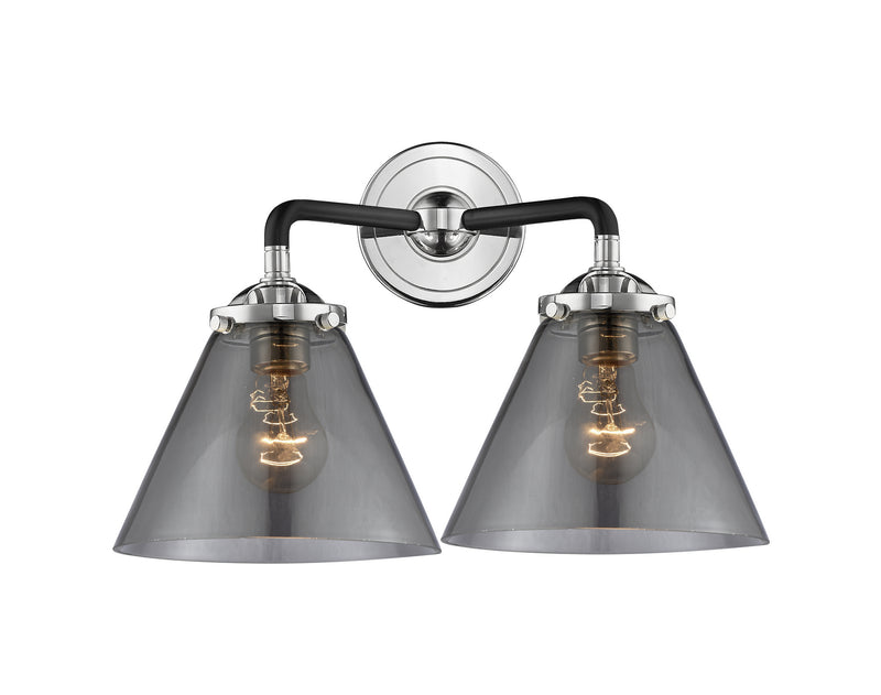 Innovations 284-2W-BPN-G43 Two Light Bath Vanity, Black Polished Nickel