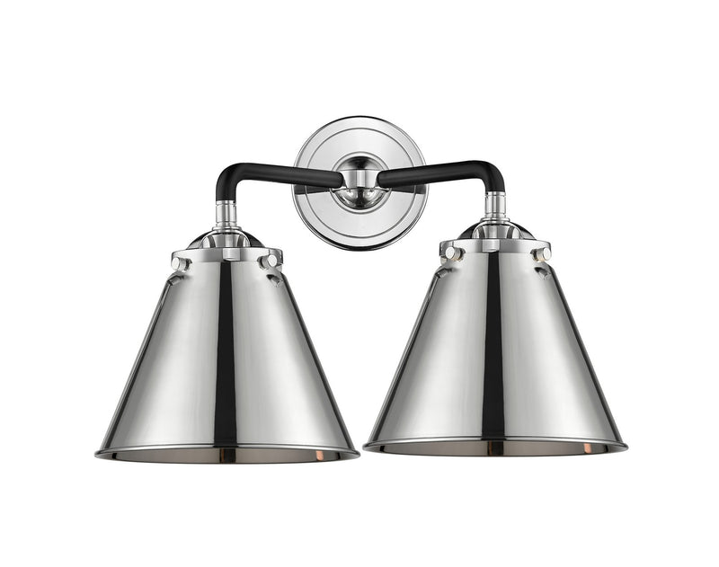 Innovations 284-2W-BPN-M13-PN-LED LED Bath Vanity, Black Polished Nickel