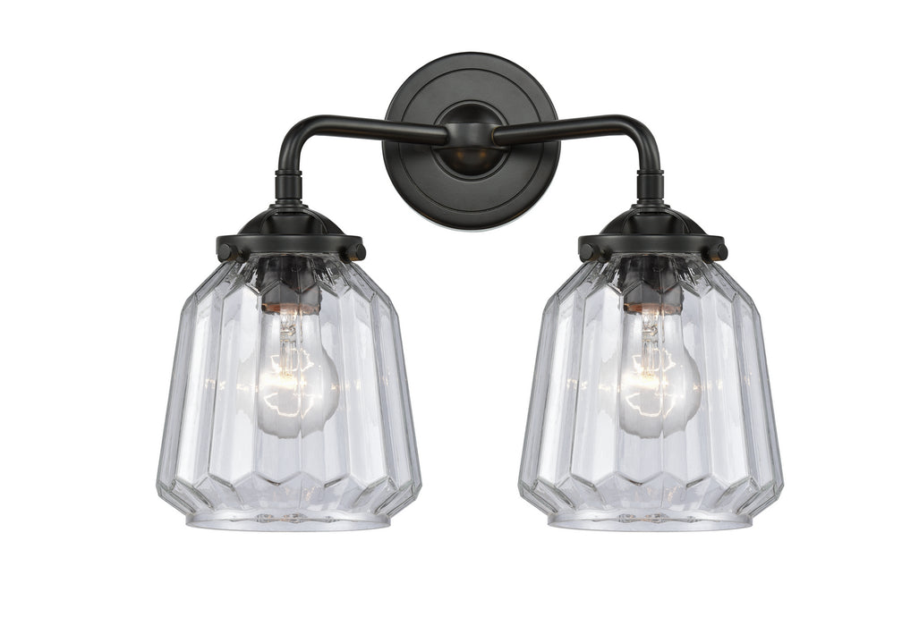 Innovations 284-2W-OB-G142 Two Light Bath Vanity, Oil Rubbed Bronze