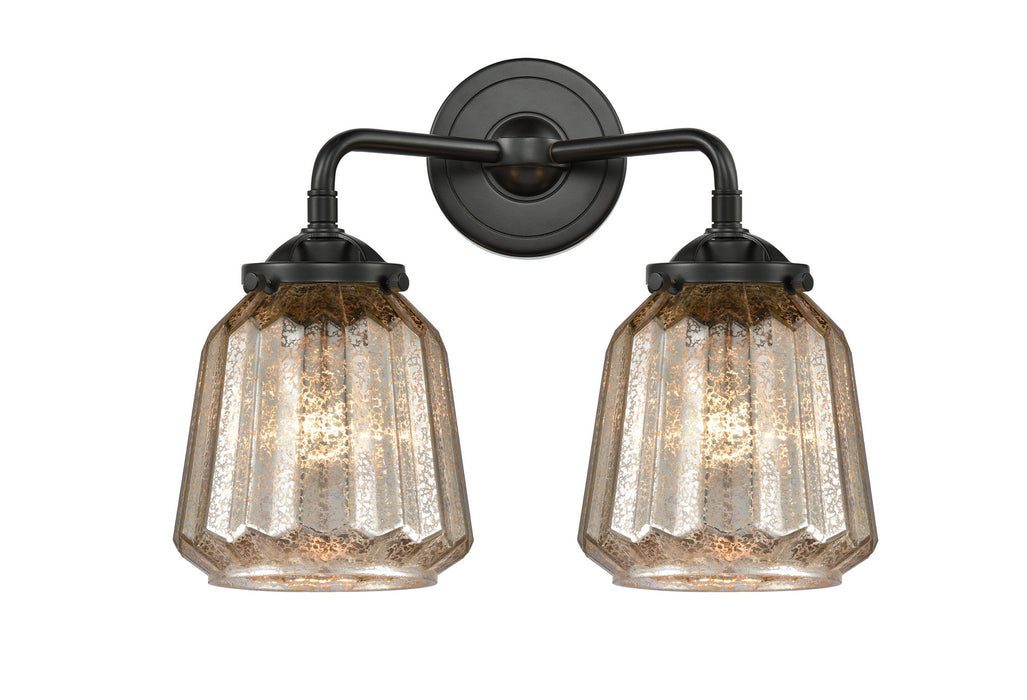 Innovations 284-2W-OB-G146 Two Light Bath Vanity, Oil Rubbed Bronze