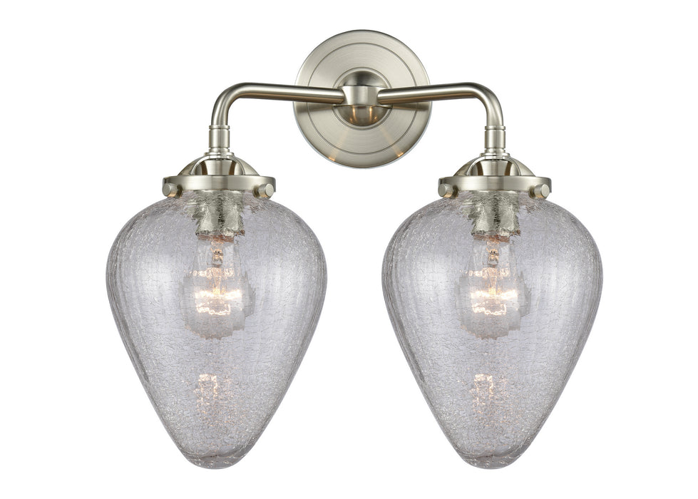 Innovations 284-2W-SN-G165 Two Light Bath Vanity, Brushed Satin Nickel