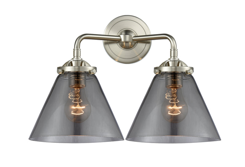 Innovations 284-2W-SN-G43 Two Light Bath Vanity, Brushed Satin Nickel
