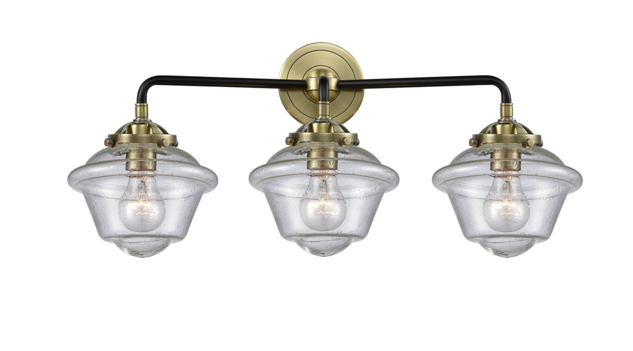 Innovations 284-3W-BAB-G534 Three Light Bath Vanity, Black Antique Brass
