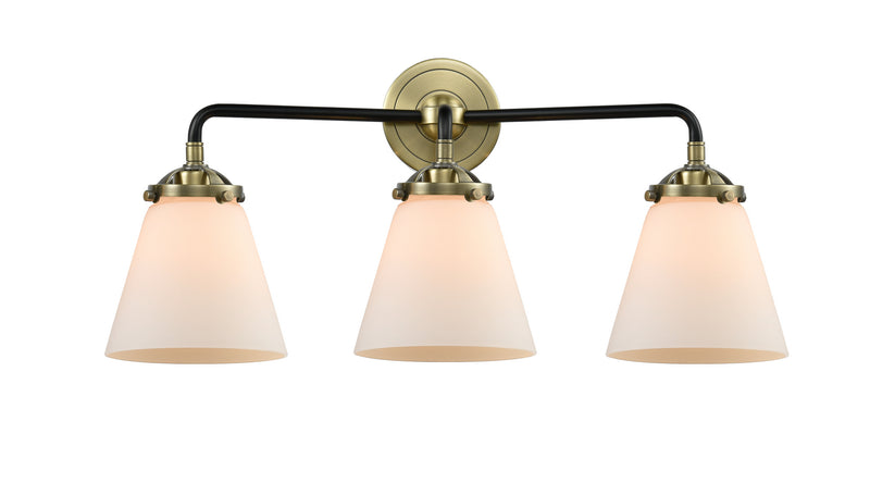 Innovations 284-3W-BAB-G61 Three Light Bath Vanity, Black Antique Brass