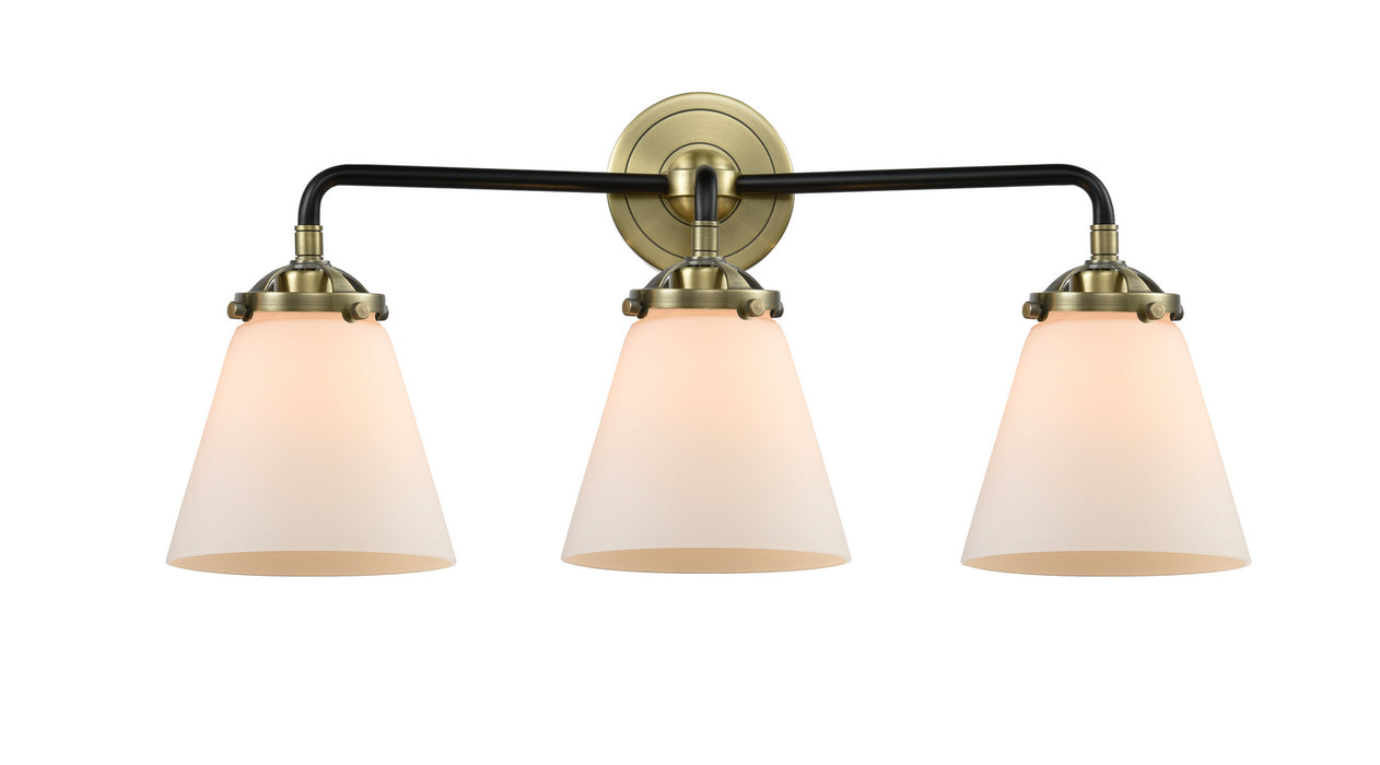 Innovations 284-3W-BAB-G61 Three Light Bath Vanity, Black Antique Brass