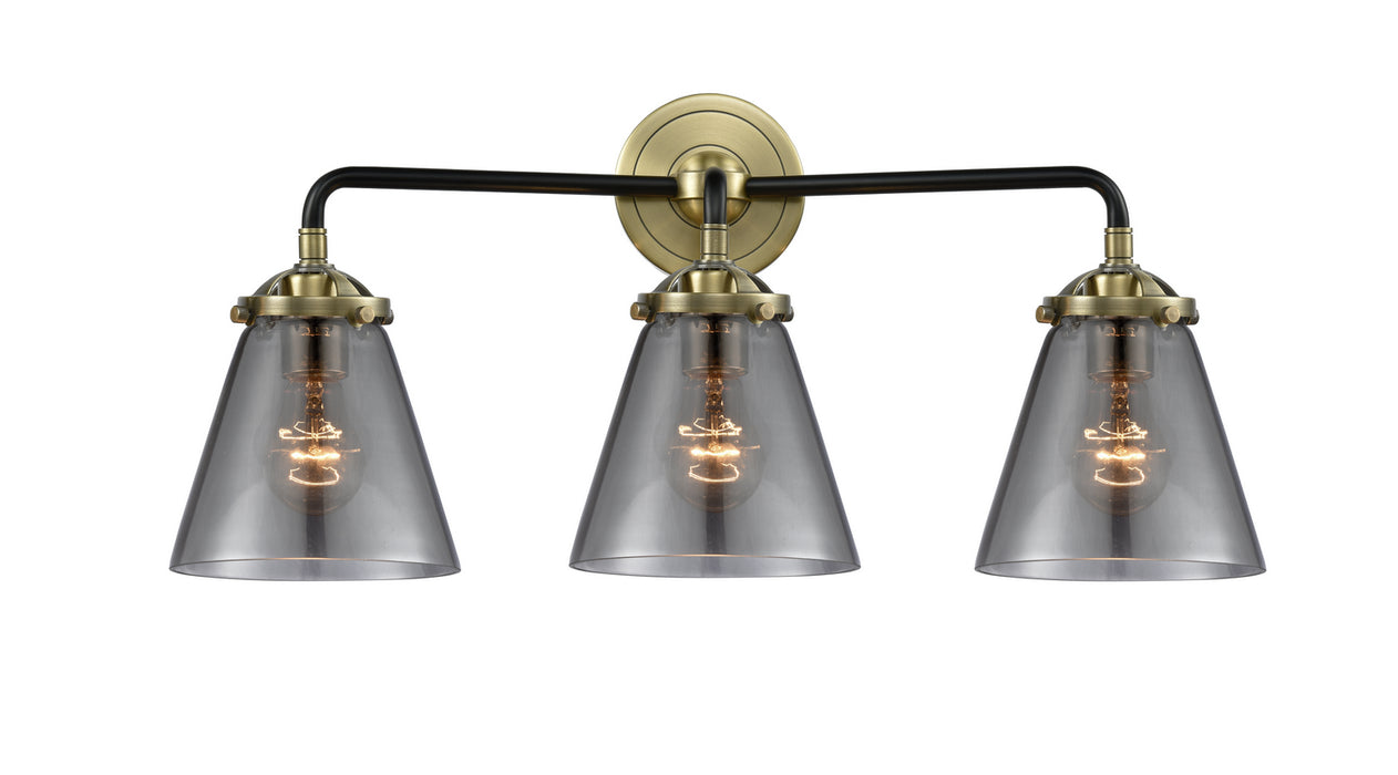 Innovations 284-3W-BAB-G63 Three Light Bath Vanity, Black Antique Brass