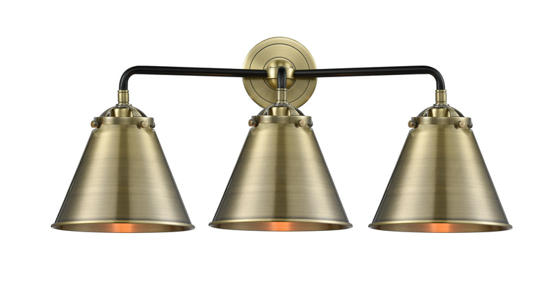 Innovations 284-3W-BAB-M13-AB Three Light Bath Vanity, Black Antique Brass