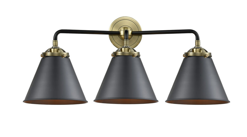 Innovations 284-3W-BAB-M13-BK-LED LED Bath Vanity, Black Antique Brass