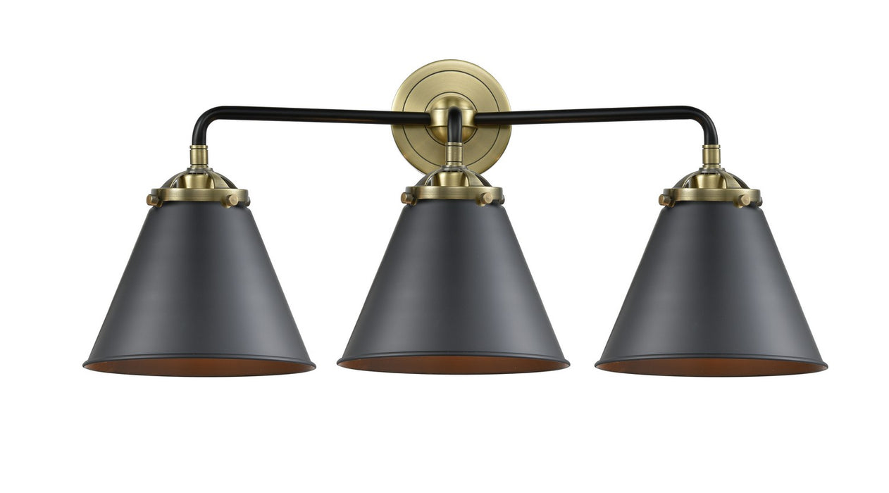 Innovations 284-3W-BAB-M13-BK-LED LED Bath Vanity, Black Antique Brass