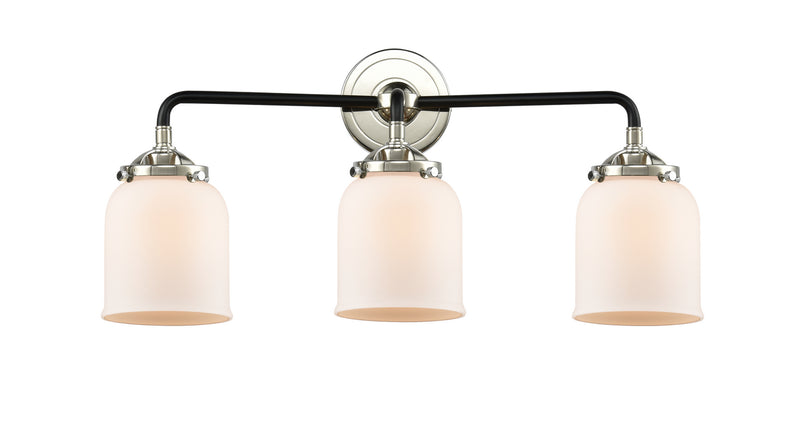 Innovations 284-3W-BPN-G51 Three Light Bath Vanity, Black Polished Nickel