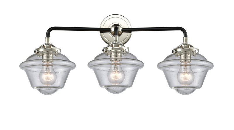 Innovations 284-3W-BPN-G534 Three Light Bath Vanity, Black Polished Nickel