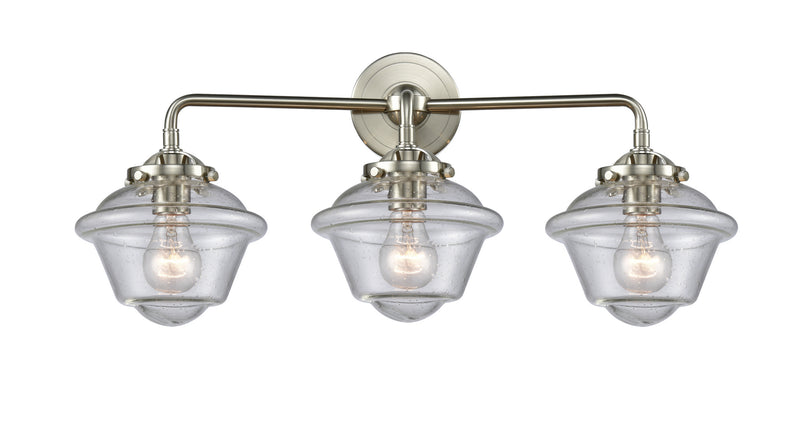 Innovations 284-3W-SN-G534 Three Light Bath Vanity, Brushed Satin Nickel