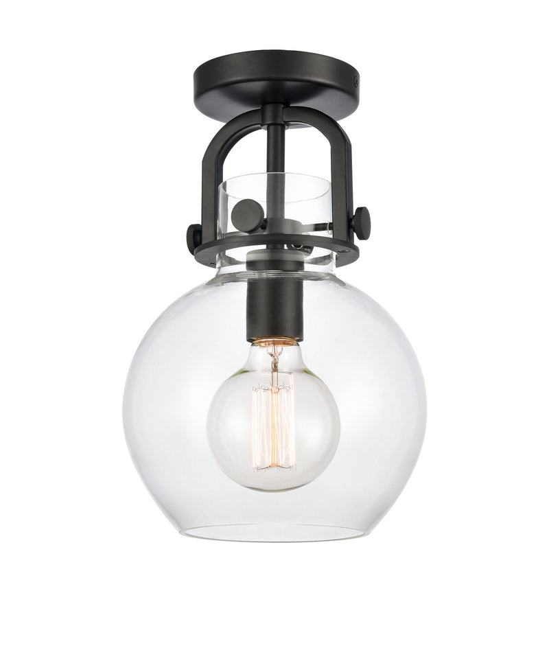 Innovations 410-1F-BK-8CL LED Flush Mount, Matte Black