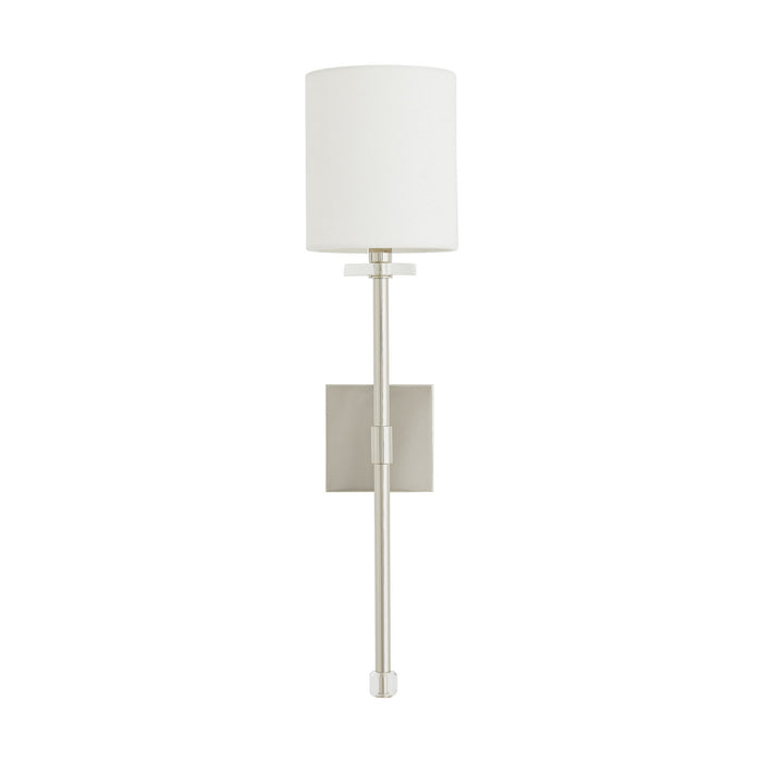 Arteriors 49384 One Light Wall Sconce, Polished Nickel
