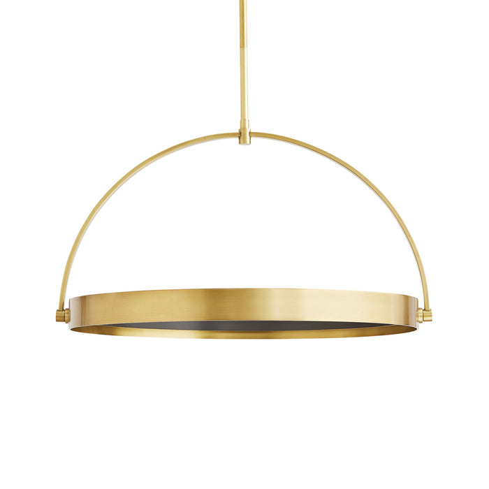 Arteriors 49389 LED Pendant, Antique Brass