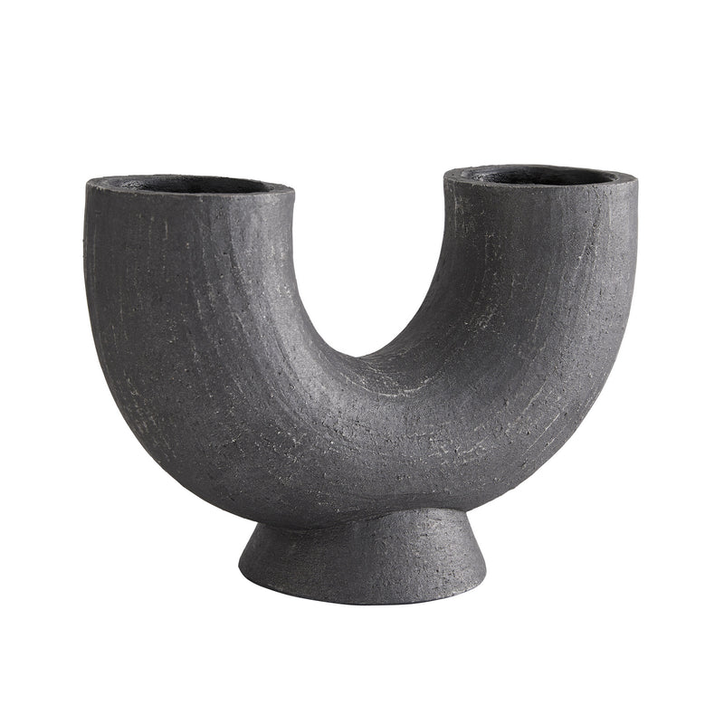 Arteriors 5575 Sculpture, Matte Charcoal