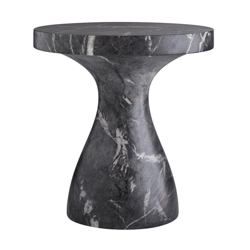 Arteriors 5586 Accent Table, Black Faux Marble