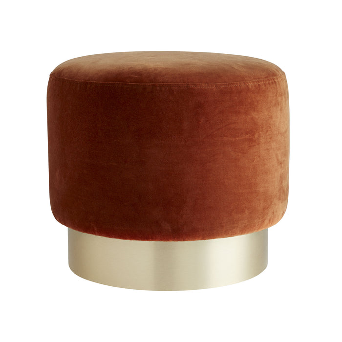 Arteriors 8140 Ottoman, Persimmon