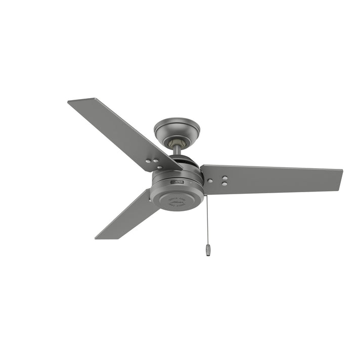 Hunter 50256 44" Ceiling Fan, Matte Silver