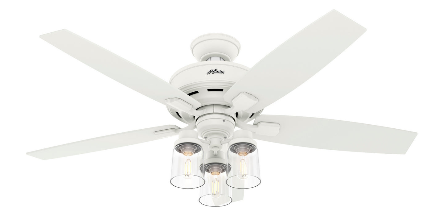 Hunter 50281 52" Ceiling Fan, Matte White