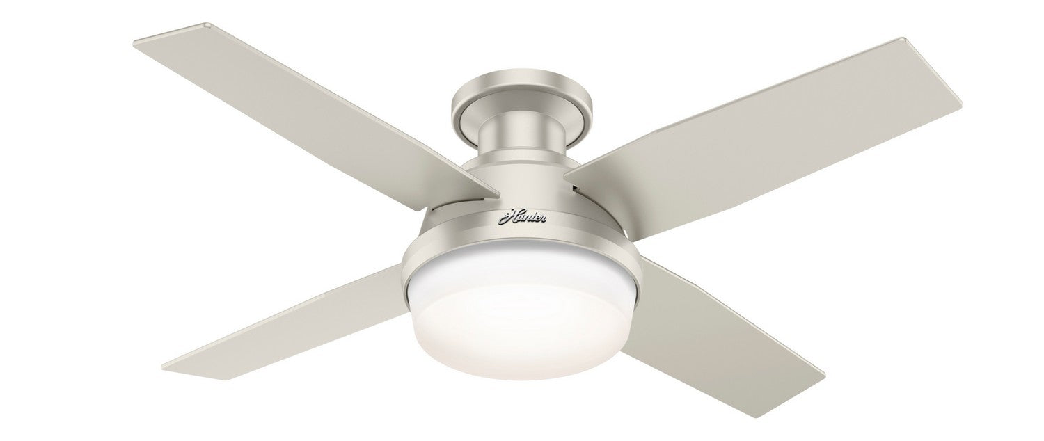 Hunter 50398 44" Ceiling Fan, Matte Nickel