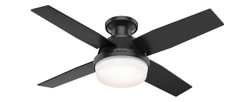 Hunter 50400 44" Ceiling Fan, Matte Black
