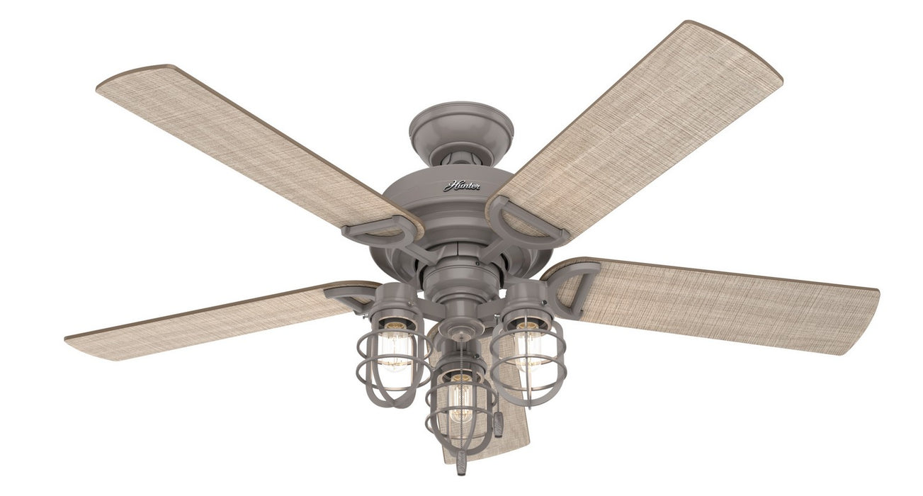Hunter 50410 52" Ceiling Fan, Quartz Grey