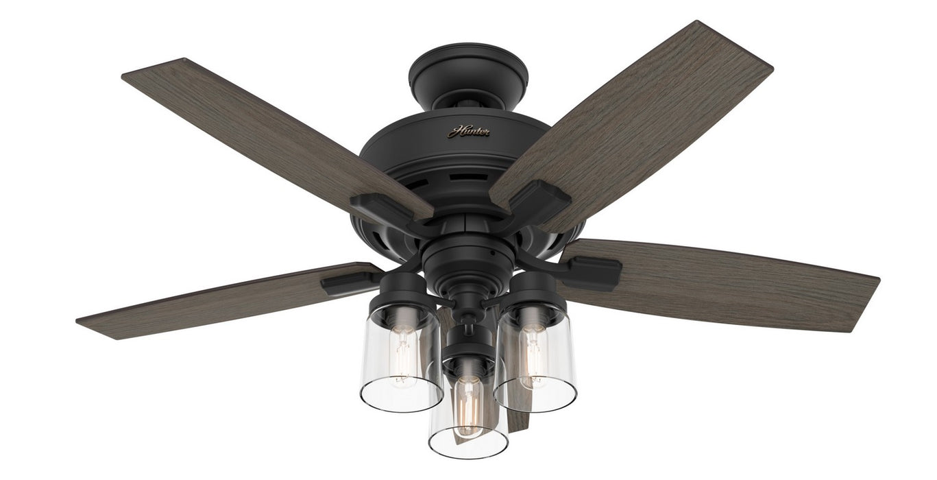Hunter 50416 44" Ceiling Fan, Matte Black