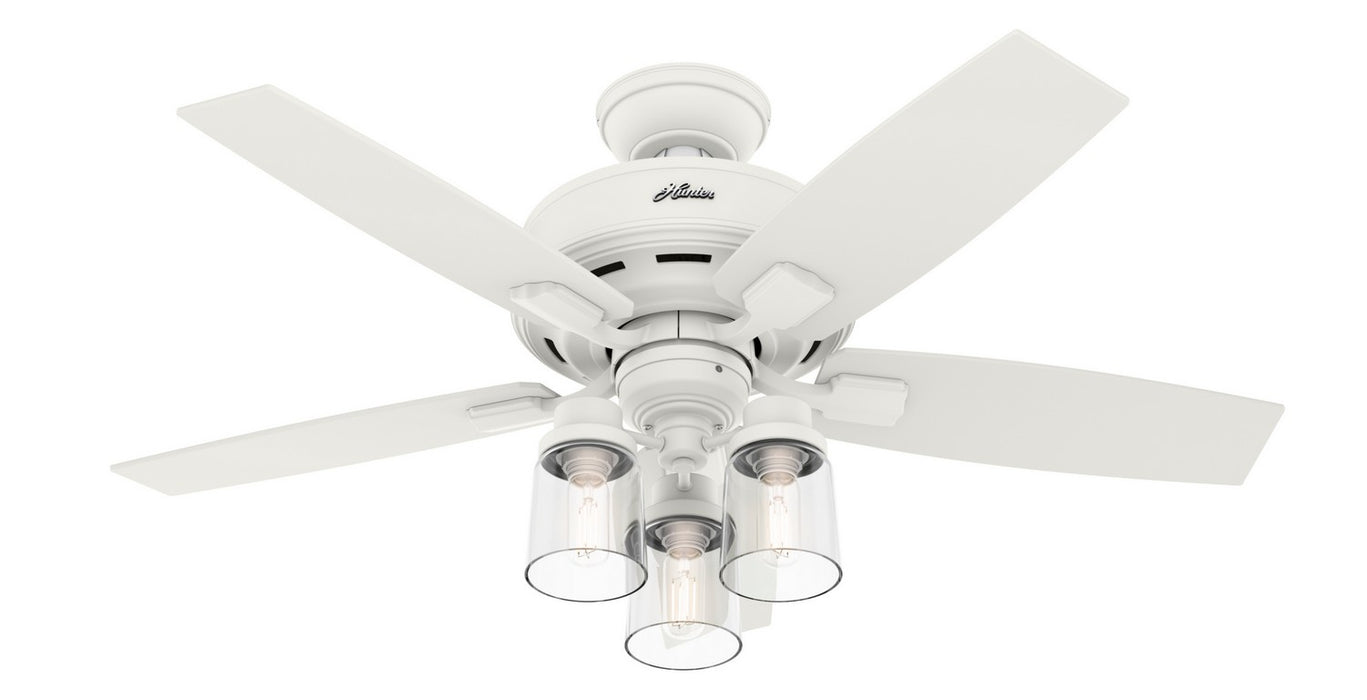 Hunter 50418 44" Ceiling Fan, Matte White