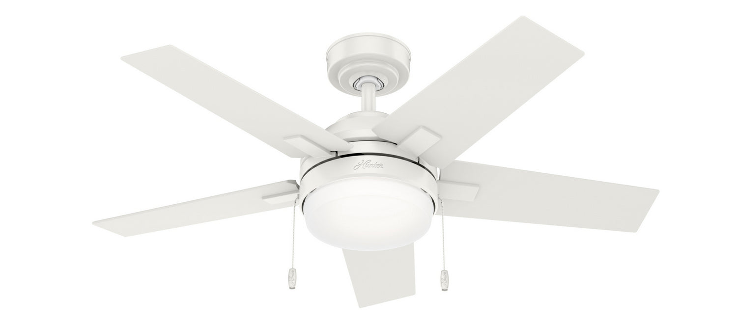 Hunter 50592 44" Ceiling Fan, Fresh White