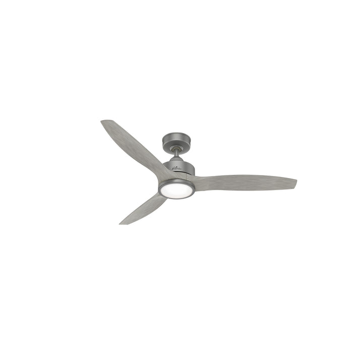 Hunter 50725 52" Ceiling Fan, Matte Silver