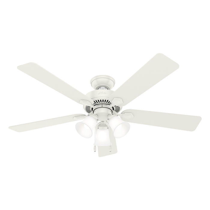 Hunter 50895 52" Ceiling Fan, Fresh White