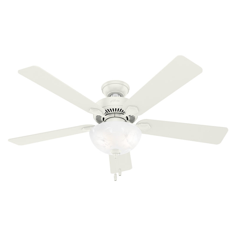 Hunter 50908 52" Ceiling Fan, Fresh White