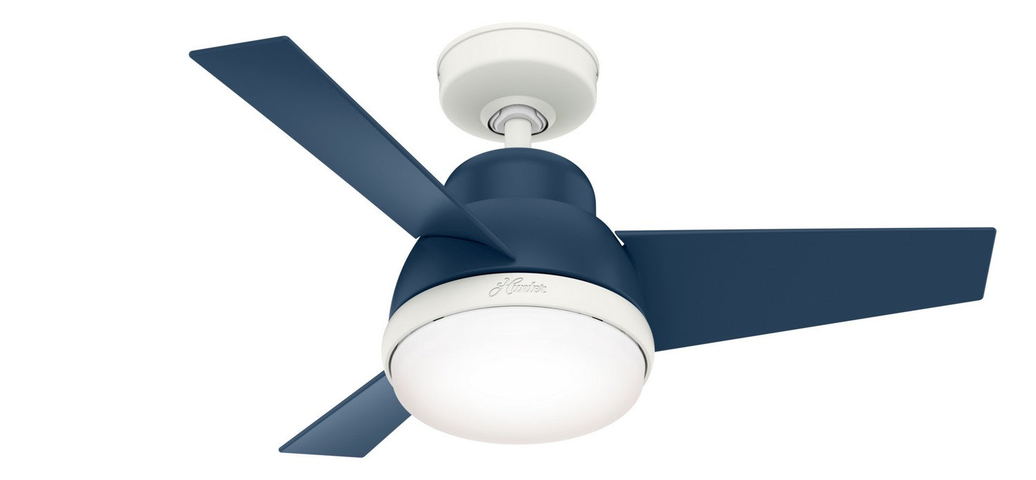 Hunter 51838 36" Ceiling Fan, Indigo Blue