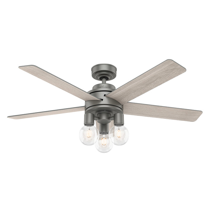 Hunter 51842 52" Ceiling Fan, Matte Silver
