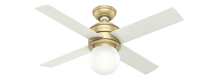 Hunter 52313 44" Ceiling Fan, Modern Brass