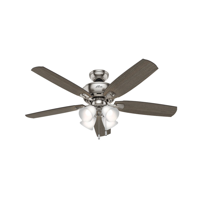 Hunter 53216 52" Ceiling Fan, Brushed Nickel