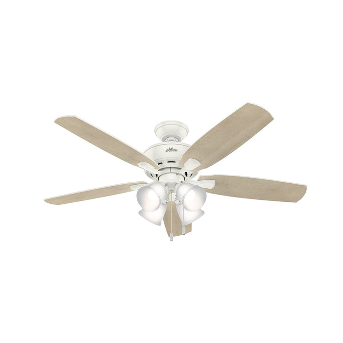 Hunter 53217 52" Ceiling Fan, Fresh White