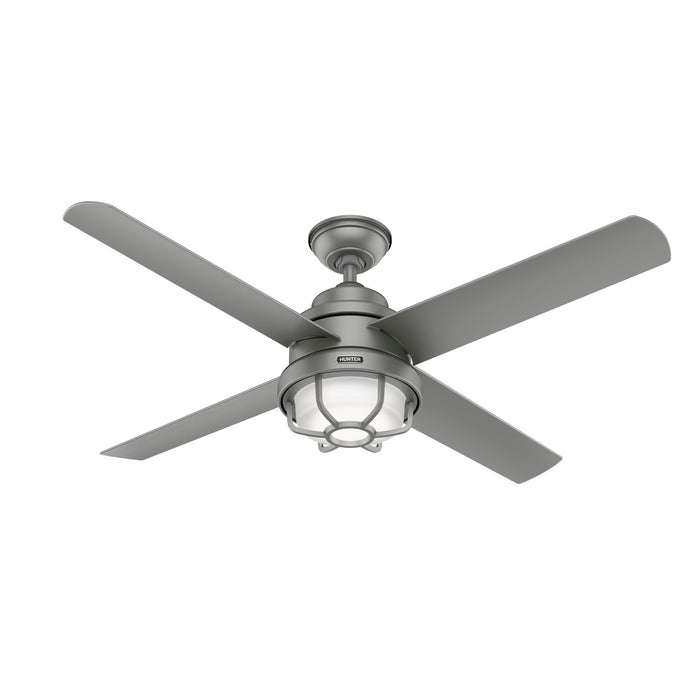 Hunter 55085 54" Ceiling Fan, Matte Silver